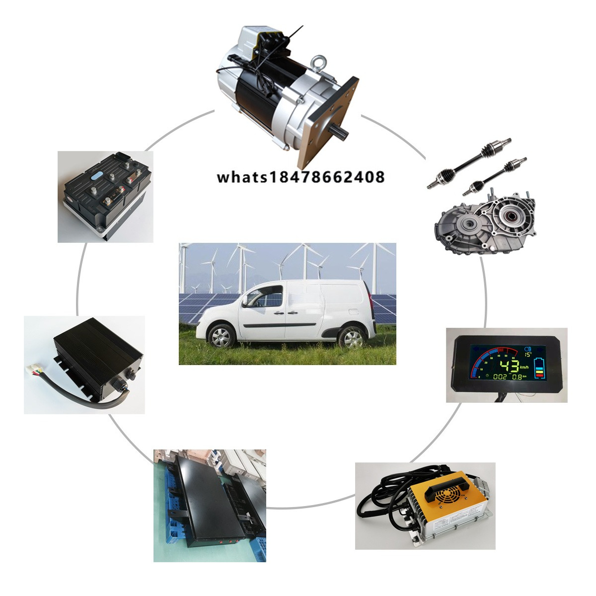 Ev Electric Motor Conversion Kit Car - ชุดแปลงมอเตอร์ไฟฟ้าสำหรับรถยนต์ 15 กิโลวัตต์ มอเตอร์เหนี่ยวนำไฟฟ้ากระแสสลับ สำหรับรถยนต์ไฟฟ้า