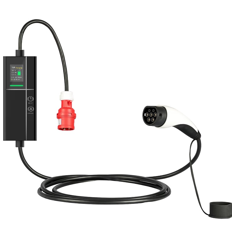 Type 2 Portable Ev Charger 11Kw Cee - เครื่องชาร์จรถยนต์ไฟฟ้าแบบพกพา ปี 2026 16A 5 เมตร