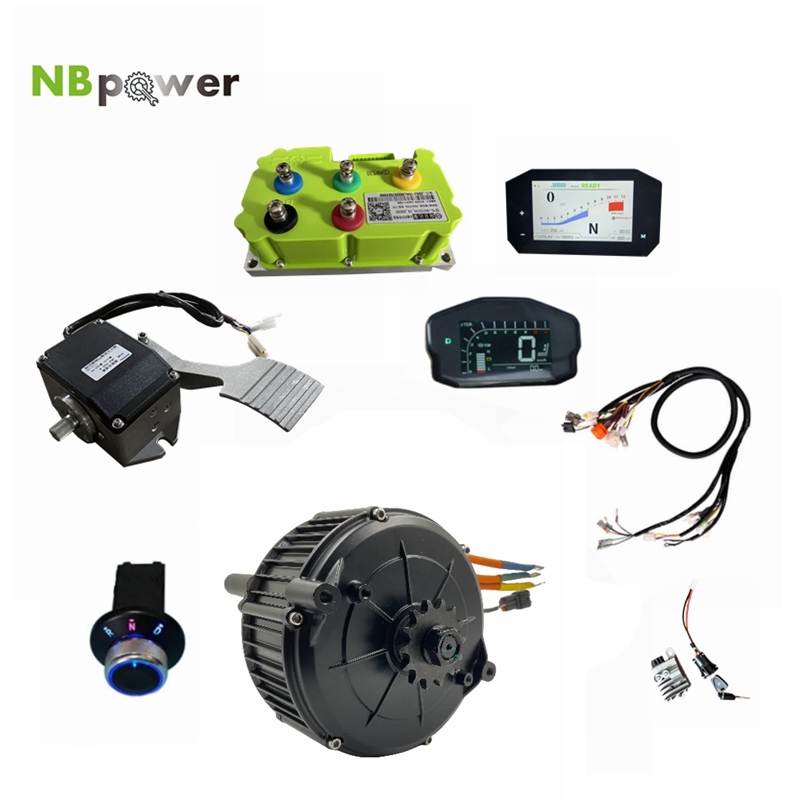 Mid Drive Motor Kit 72V 5000W - ชุดมอเตอร์ QSMOTOR 165 35H 5000W แบบ