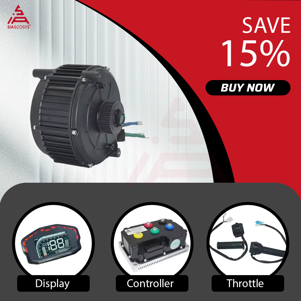 Mid Drive Motor Kit 72V 5000W - ชุดมอเตอร์ขับเคลื่อนกลาง QSMOTOR QS165 V2 5000W 72V