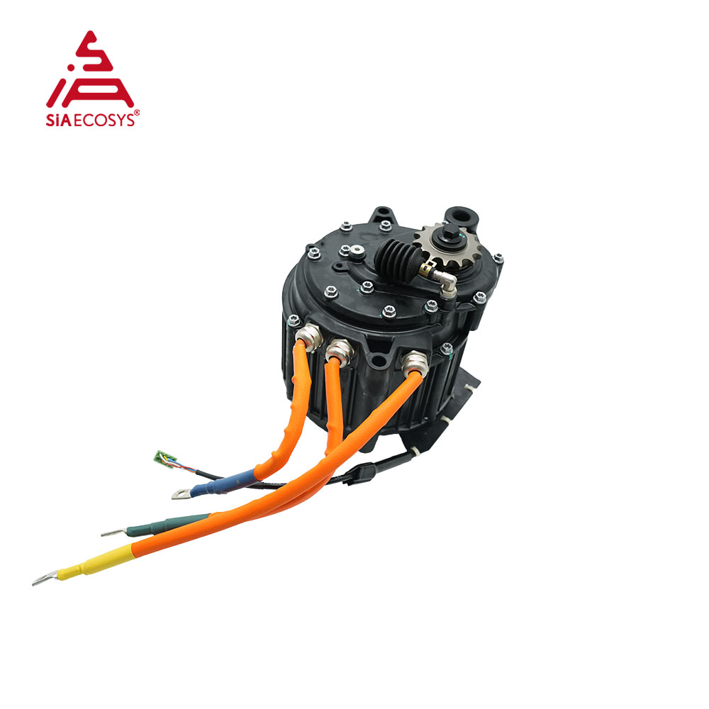 Mid Drive Motor Kit 72V 5000W - ชุดมอเตอร์ขับเคลื่อนกลาง QSMOTOR J155A-36 5000W 72V แบบ