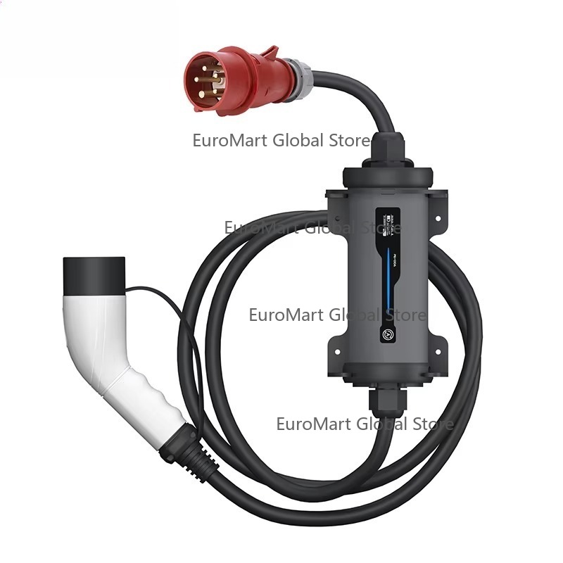 Type 2 Portable Ev Charger 11Kw Cee - ปลั๊กชาร์จรถยนต์ไฟฟ้าแบบ Type 2 เป็น Red CEE