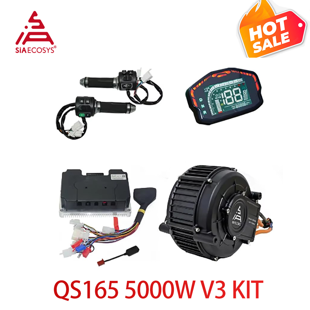 Mid Drive Motor Kit 72V 5000W - ชุดมอเตอร์ขับเคลื่อนกลาง QS165 V2 5000W 72V |