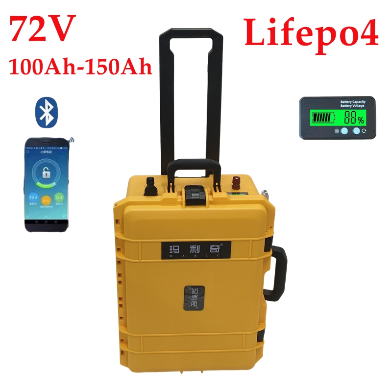 Lifepo4 72V 100Ah Battery Pack Ev - แบตเตอรี่ลิเธียม LiFepo4 กันน้ำ 72V 150Ah 100Ah
