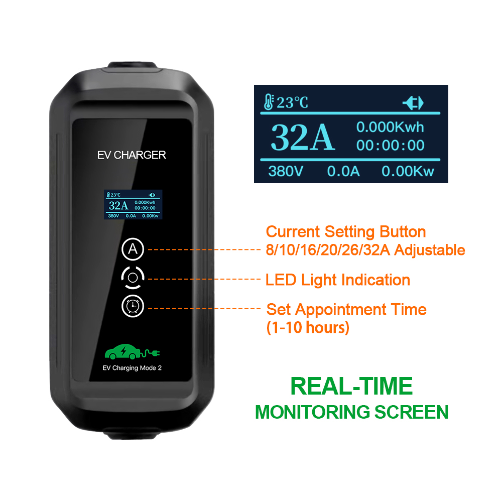 สายชาร์จ EV 22Kw 3เฟสแบบ2หัวชา - Ev Charger Type 2 22Kw 32A 3 Phase บทวิจารณ์และราคา