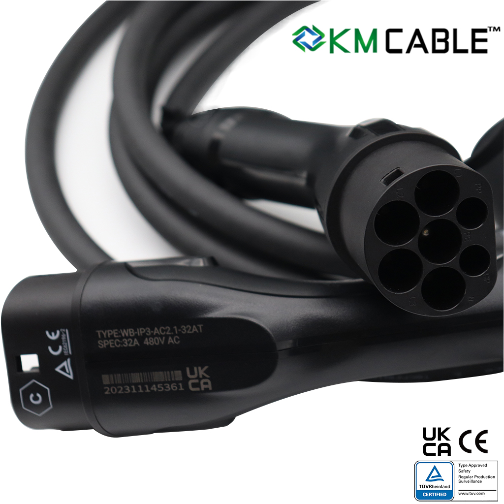 สายชาร์จรถยนต์ไฟฟ้าแบบขายส่ง 2 - Ev Charger Type 2 22Kw 32A 3 Phase บทวิจารณ์และราคา