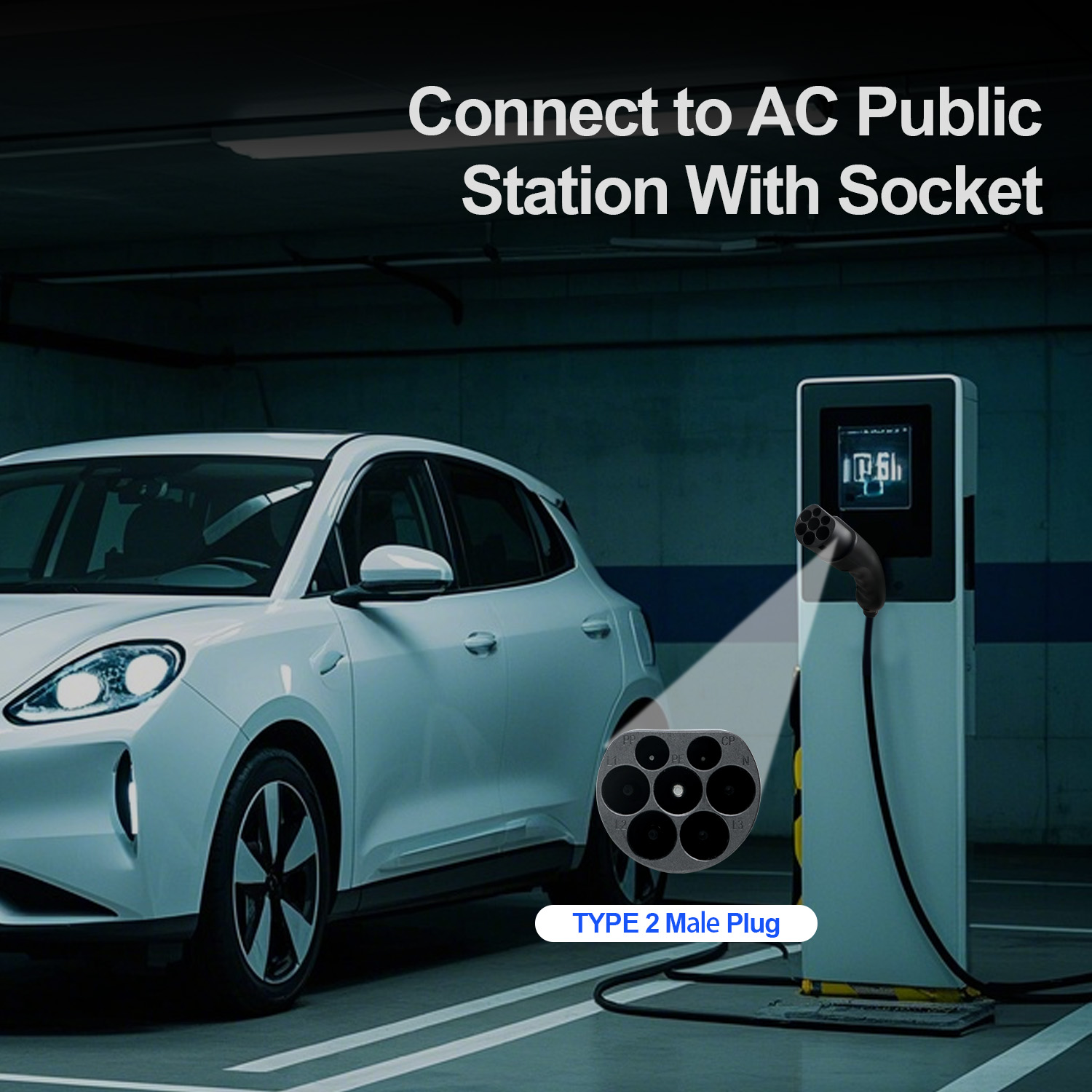 หัวชาร์จรถยนต์ไฟฟ้า Kolanky แบ - Ev Charger Type 2 22Kw 32A 3 Phase บทวิจารณ์และราคา