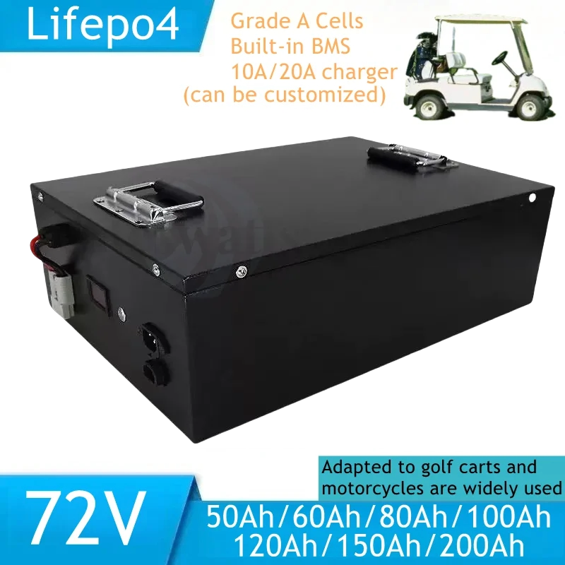 Lifepo4 แบตเตอรี่ 72V พร้อมบลู - Lifepo4 72V 100Ah Battery Pack Ev บทวิจารณ์และราคา