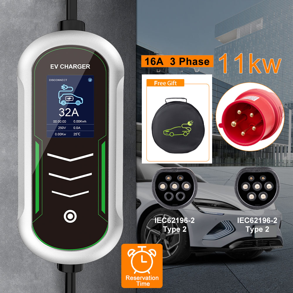 เครื่องชาร์จรถยนต์ไฟฟ้าแบบพกพา - Type 2 Portable Ev Charger 11Kw Cee บทวิจารณ์และราคา