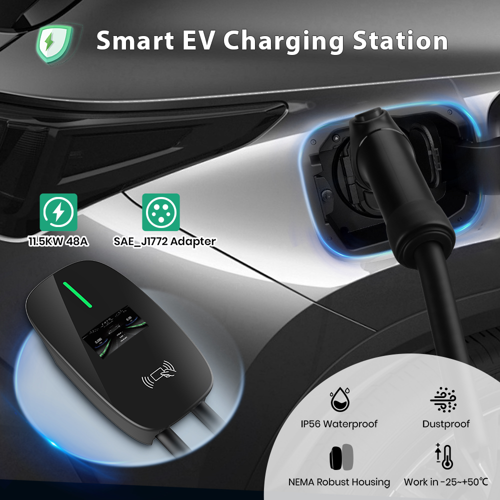เครื่องชาร์จรถยนต์ไฟฟ้า Junsun - J1772 Evse 32A Level 2 Charger บทวิจารณ์และราคา