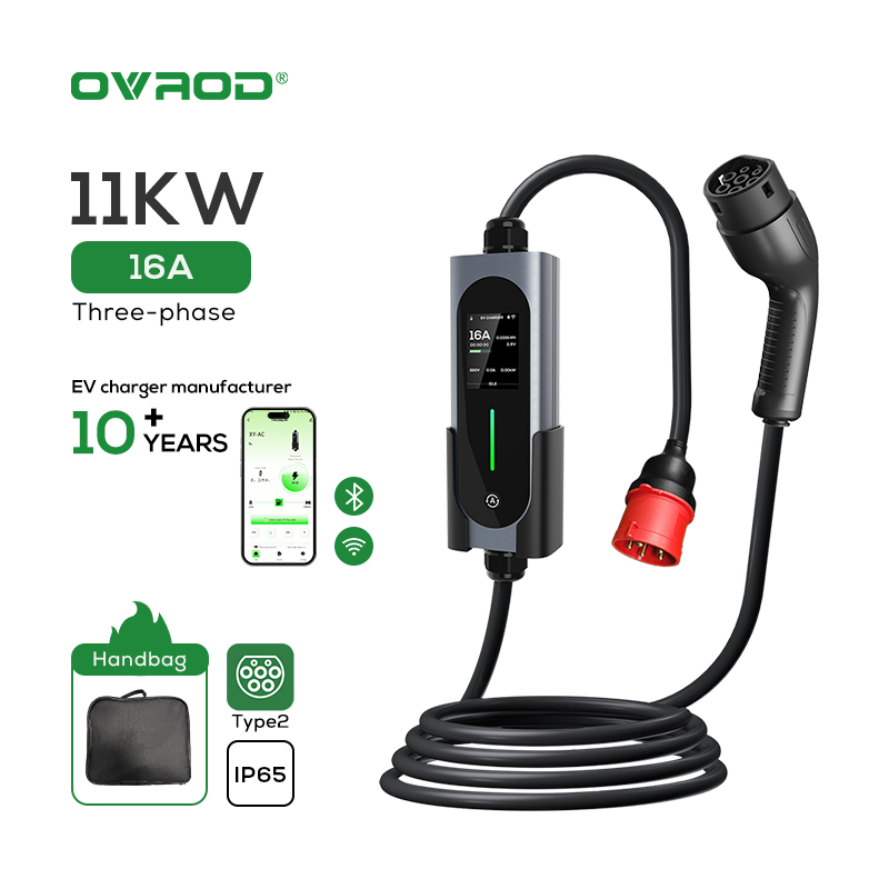 เครื่องชาร์จรถยนต์ไฟฟ้า Ovrod  - Type 2 Portable Ev Charger 11Kw Cee บทวิจารณ์และราคา