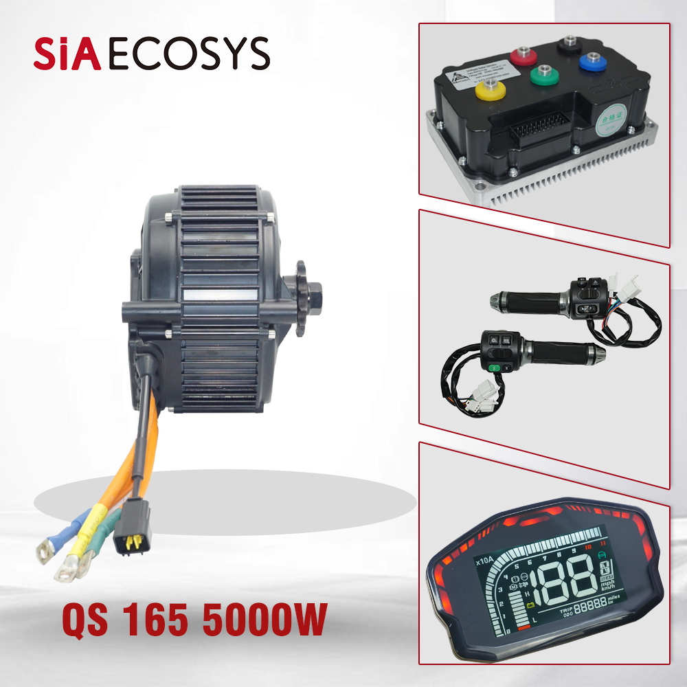 ชุดมอเตอร์ขับเคลื่อนกลาง QSMOT - Mid Drive Motor Kit 72V 5000W บทวิจารณ์และราคา